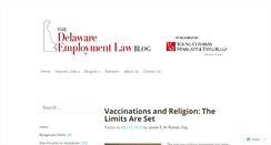 Desktop Screenshot of delawareemploymentlawblog.com