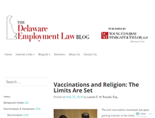 Tablet Screenshot of delawareemploymentlawblog.com